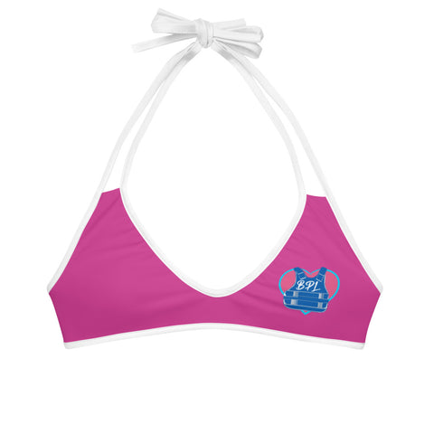 BPL-TriMe (Royal Blue) Pink Bikini Top