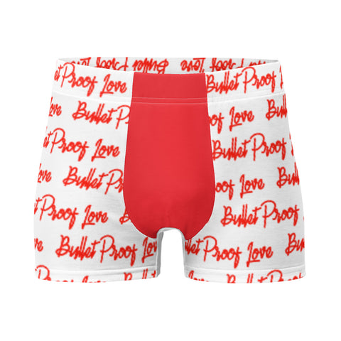 Bullet Proof Love (Red Text) Boxer Briefs