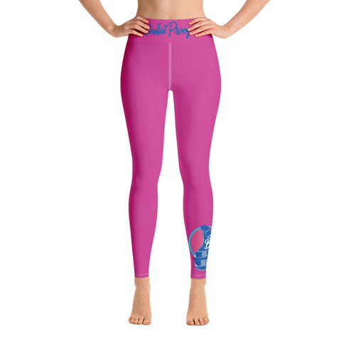 BPL-TriMe (Royal Blue) Pink Yoga Leggings