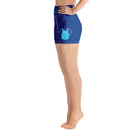 BPL-TriMe (Aqua) Royal Blue Yoga Shorts