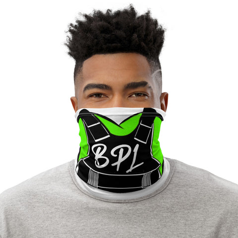 Bullet Proof Love (Lime Green Logo) Neck Gaiter