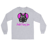 Bullet Proof Love Long Sleeve (Pink Logo) T-Shirt