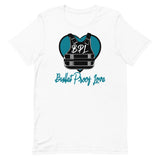 Bullet Proof Love Short-Sleeve (Hornets Blue Logo) T-Shirt