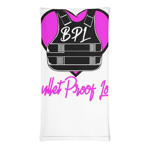 Bullet Proof Love (Pink Logo) Neck Gaiter