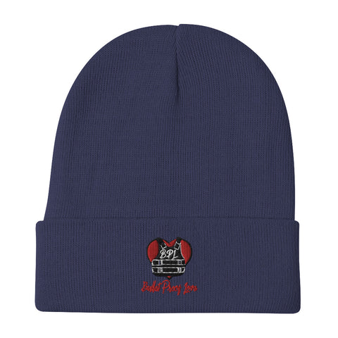 Bullet Proof Love Embroidered Beanie