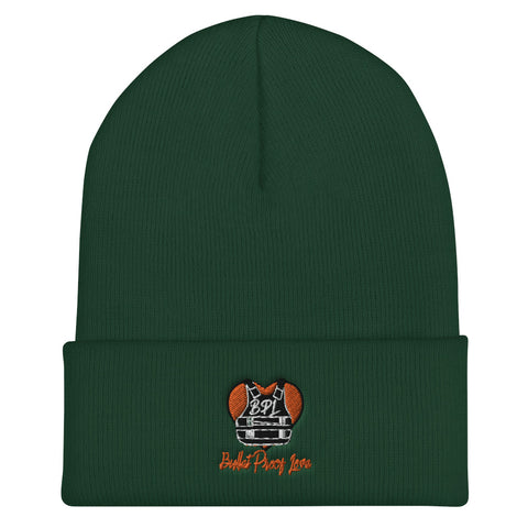 Bullet Proof Love (Orange Logo) Embroidered Beanie