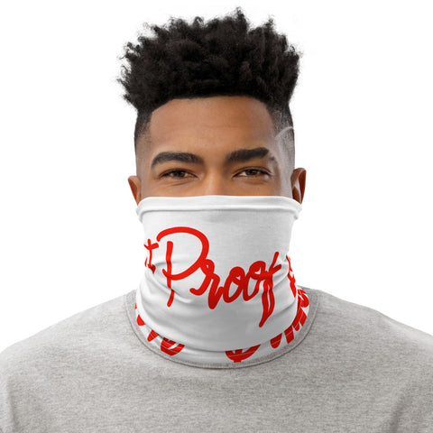 Bullet Proof Love (Red Text) Neck Gaiter