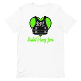 Bullet Proof Love Short-Sleeve (Lime Green Logo) T-Shirt