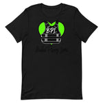 Bullet Proof Love Short-Sleeve (Lime Green Logo w/ Blk Text) T-Shirt